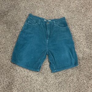 Teal vintage billabong Corduroy Shorts
